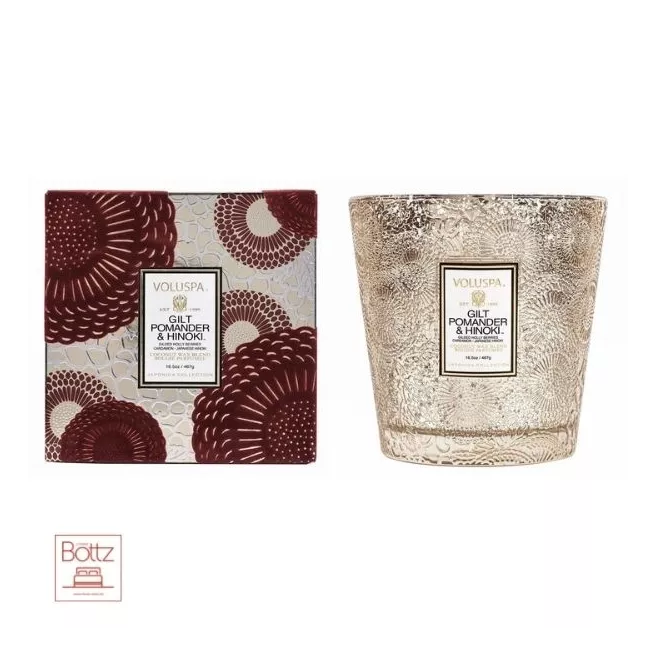 Bougie Voluspa - Gilt Pommander & Hinoki