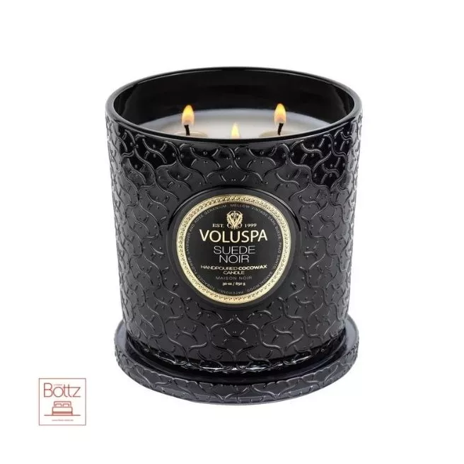 Bougie Voluspa - Suède Noir