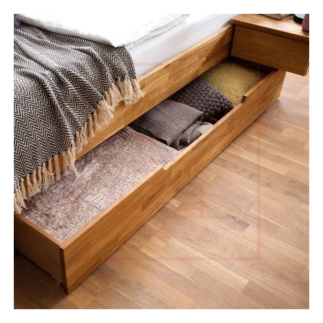 Cadre de lit Zen chêne avec tiroir Cadre de lit Zen chêne avec tiroir