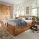 Cadre de lit Zen chêne avec tiroir