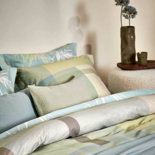 Housse de couette Vandyck "Lush Lagoon Thyme" 240x220cm Housse de couette Vandyck "Lush Lagoon Thyme" 240x220cm
