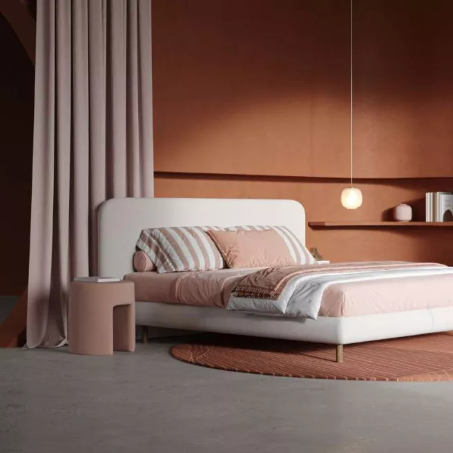 Boxspring Revor Moon avec tête de lit Moon