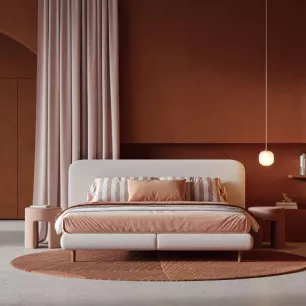 Boxspring Revor Moon avec tête de lit Moon