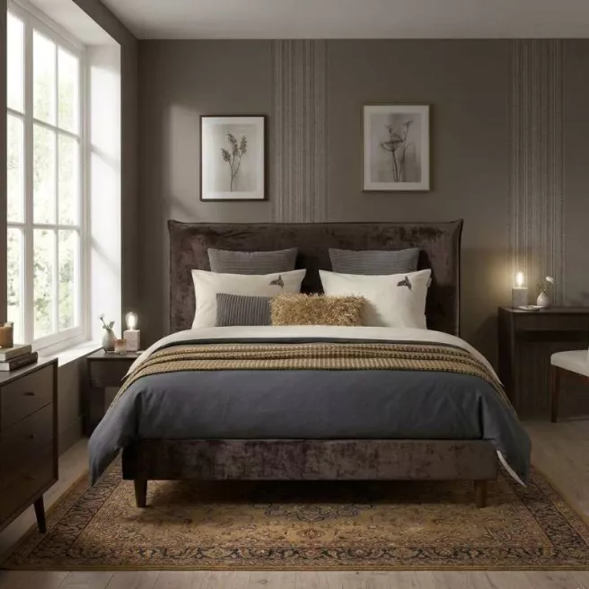 Boxspring avec tête Pillow