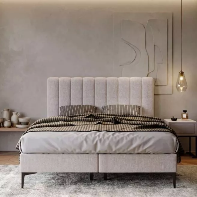 Boxspring avec tête Wave