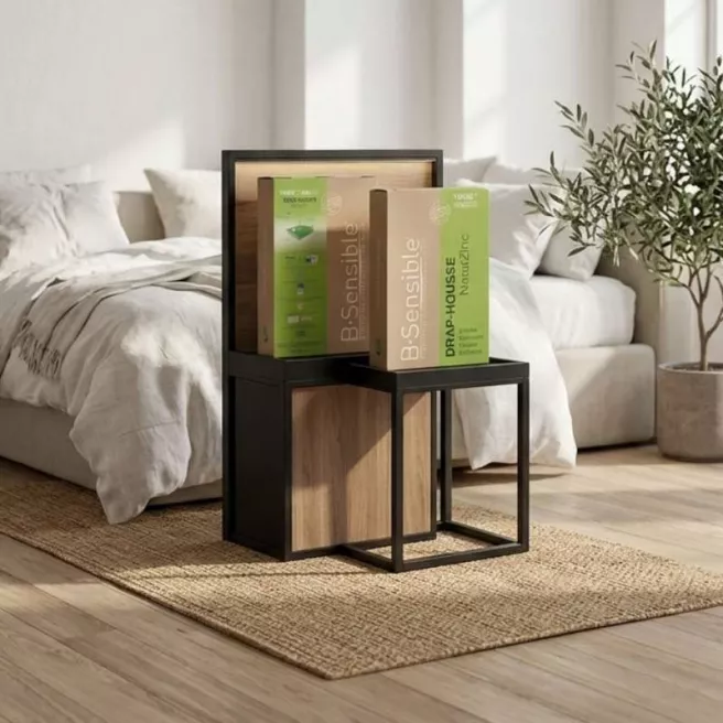 Drap housse 2-en-1 bonnet 32