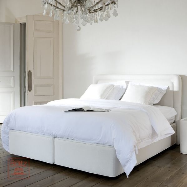 Boxspring StylDecor avec tête de lit Victoria Arrondi