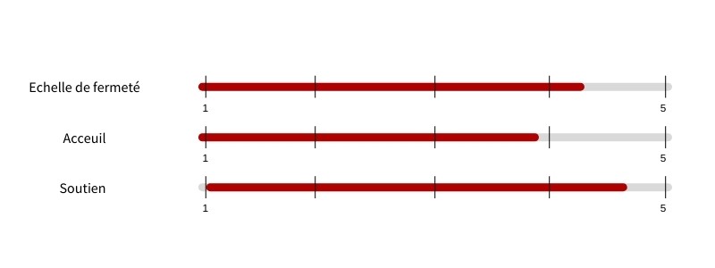 Echelle de fermeté Bottz matelas premium pocket confort