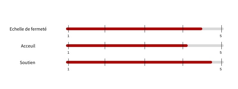 Echelle de fermeté Bottz matelas budget pocket HR