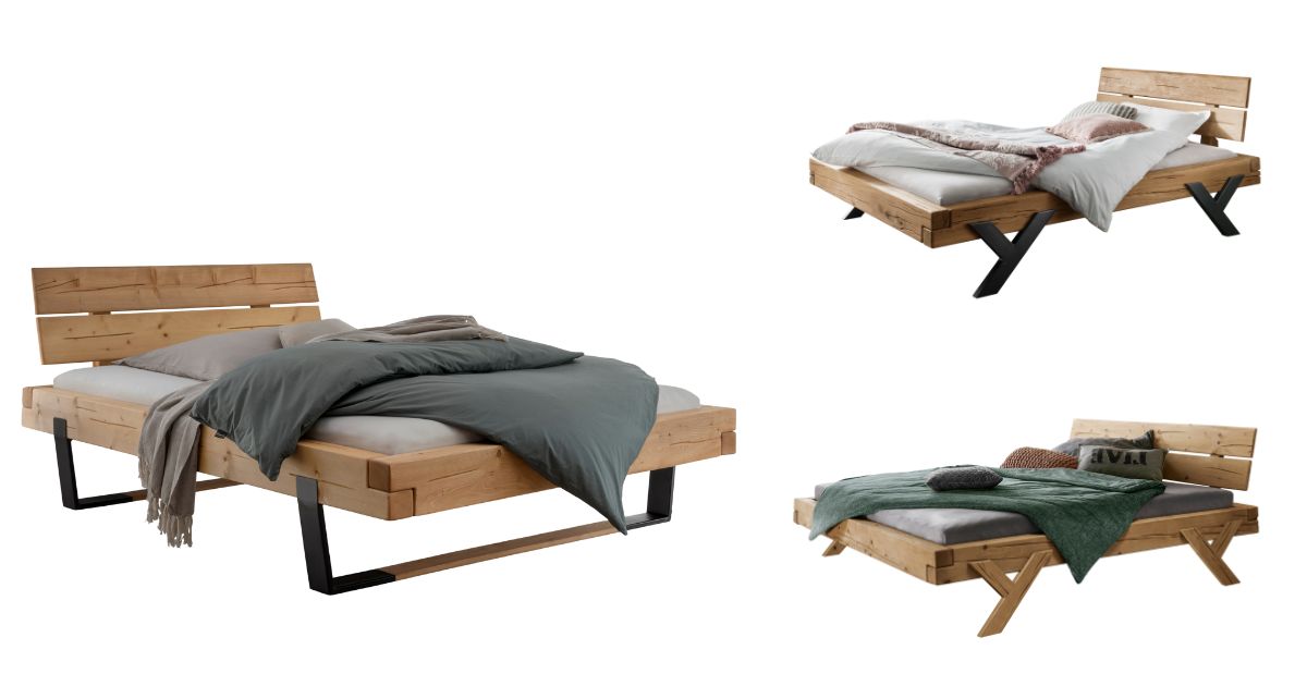 Cadre de lit Unika Cinall avec différents pieds - Literie Bottz